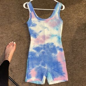 Multicolored unitard/romper